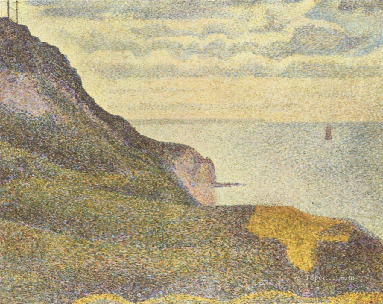 Port en Bessin el semáforo y acantilados 1888 Pintura al óleo